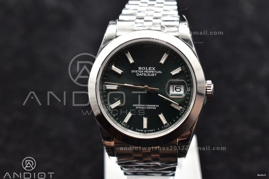 On 41 Best Jubilee VS3235 VSF 1:1 904L Dial DateJust Green SS Bracelet Edition 126300 0319